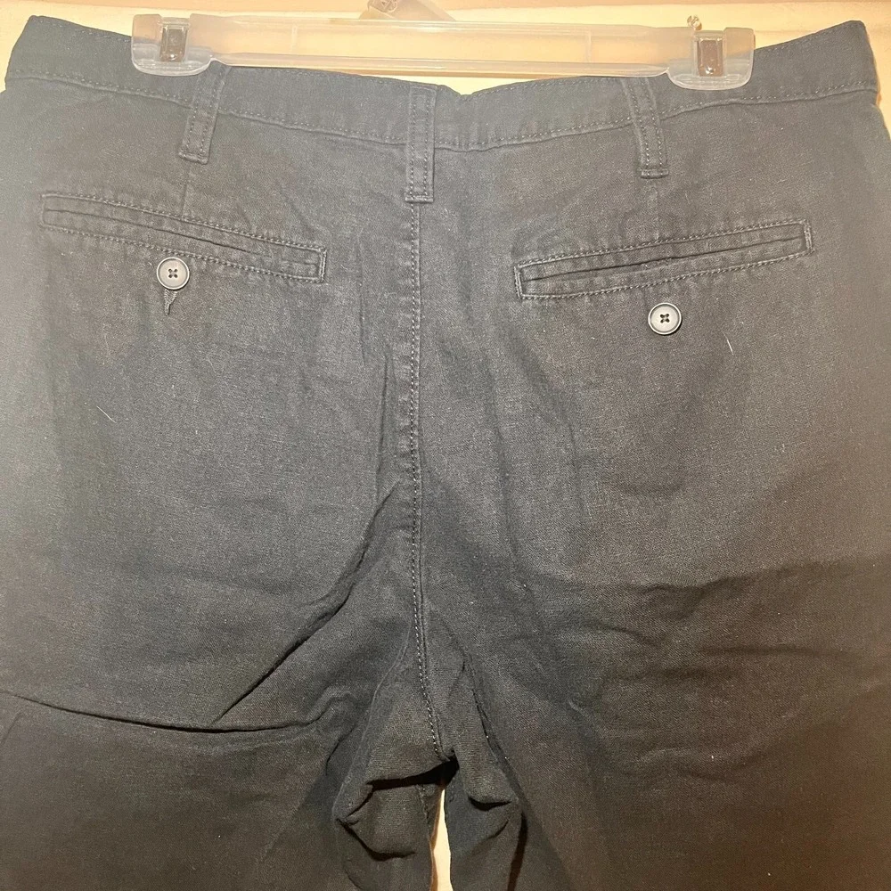 Marc Anthony Black Flex Chino Khaki Style 5 Pocket Shorts Size 32 Men A43